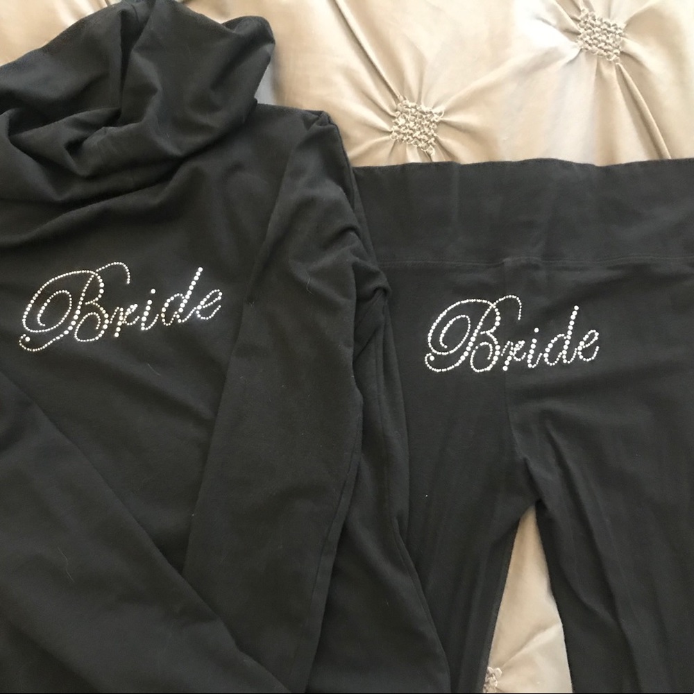 Bride Zip Hoodie and Yoga/Jogger Set, Size S